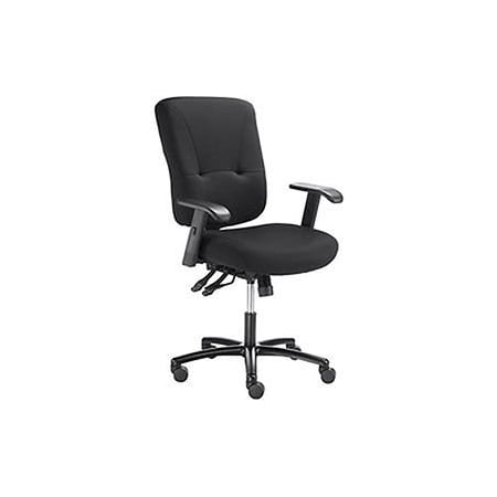 Global Industrial Big & Tall Ergo Manager Chair, Fabric Upholstery, Black 277489